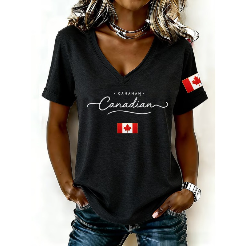 Canada National Flag Print Wom - đánh giá và giá Summer Clothing Women Canada