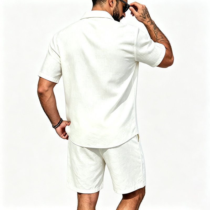 Men Linen Two Piece Outfit Sho - đánh giá và giá Summer Clothing Sets