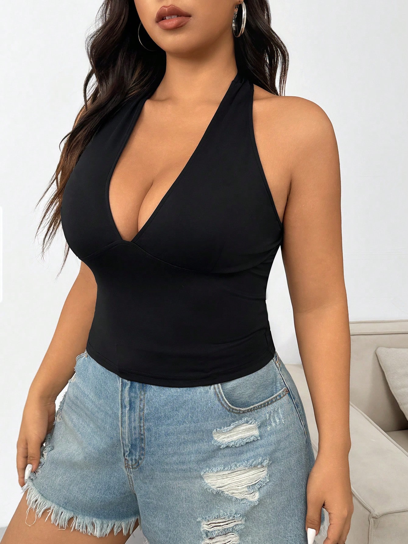 New Fashion Solid Color Plus S - đánh giá và giá Summer Clothing Plus Size