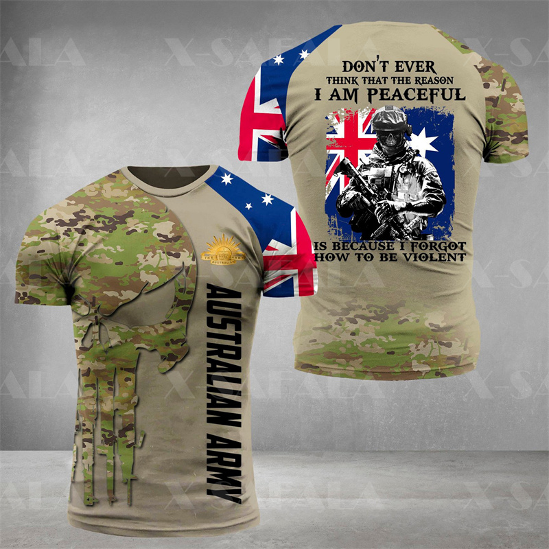 Australia Flag Skull Graphic T - đánh giá và giá Summer Clothing Australia