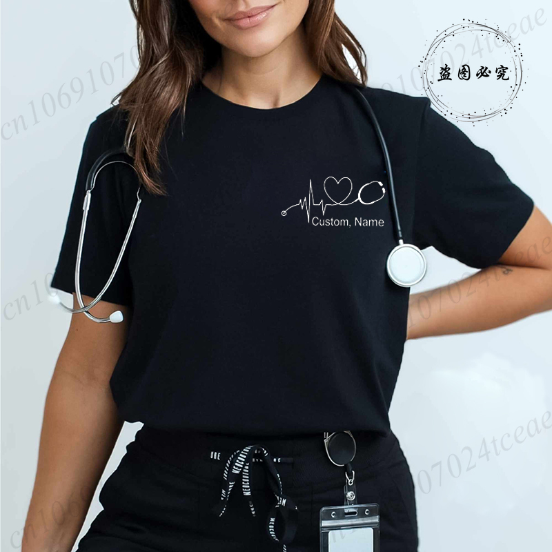 Custom Name Nurse Shirt Stetho - đánh giá và giá Summer Clothing Names