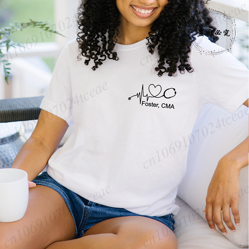 Custom Name Nurse Shirt Stetho - đánh giá và giá Summer Clothing Names