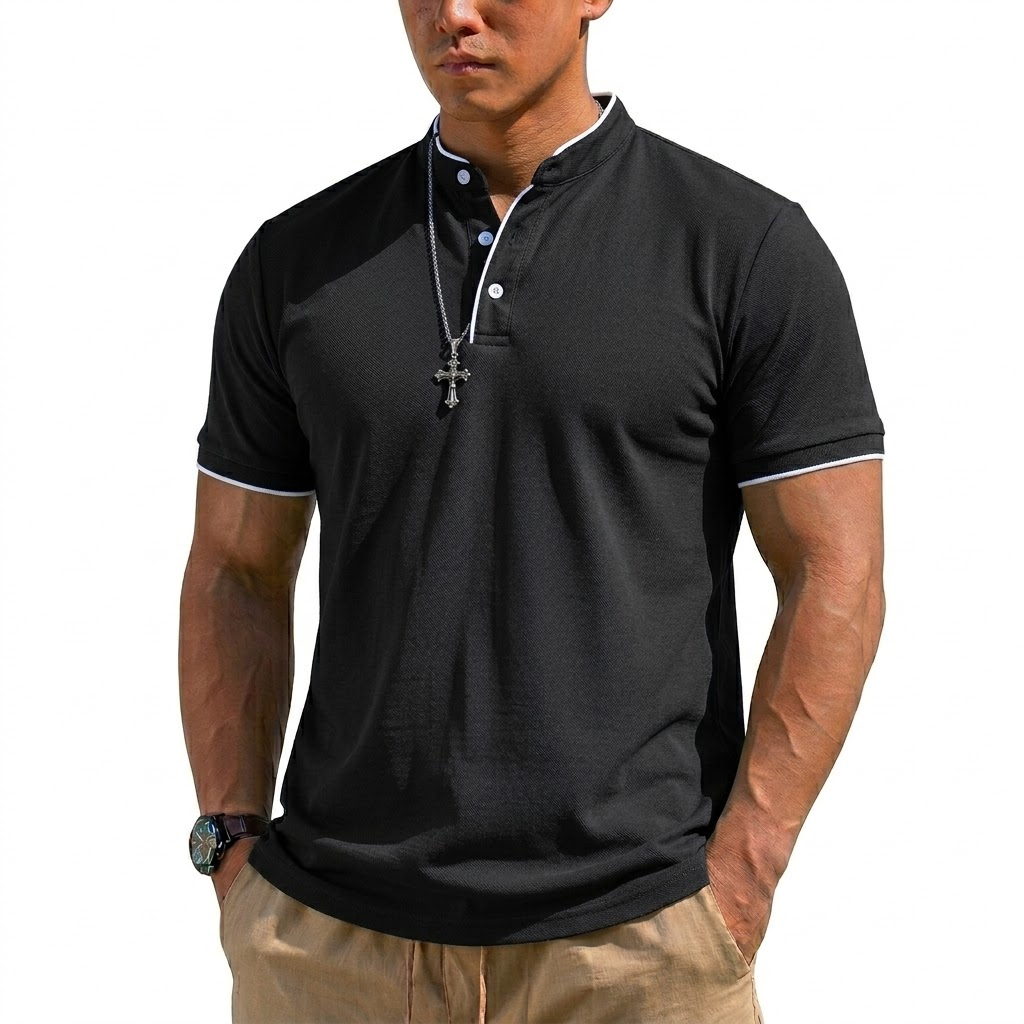 Summer Short Sleeve Henley Shi - đánh giá và giá Summer Clothing Trends