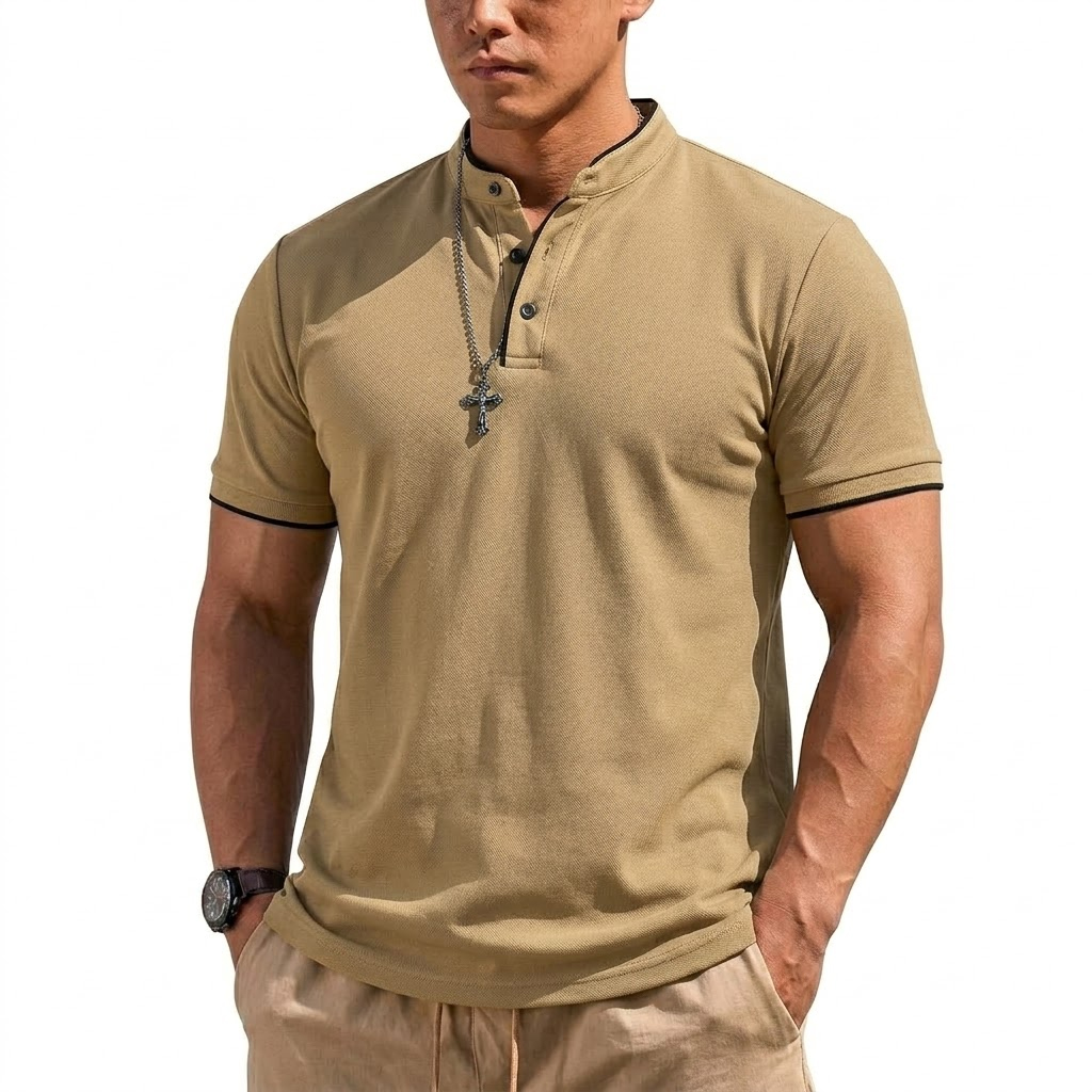 Summer Short Sleeve Henley Shi - đánh giá và giá Summer Clothing Trends
