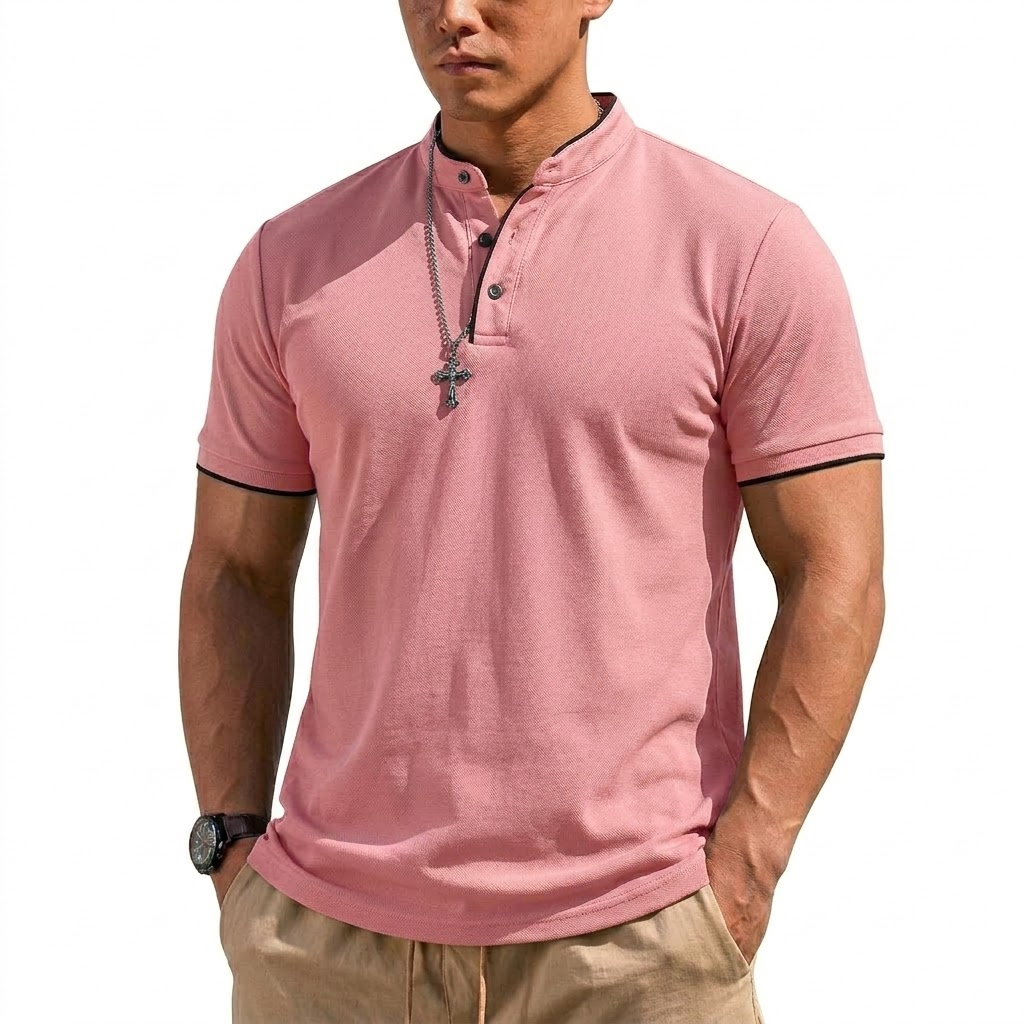 Summer Short Sleeve Henley Shi - đánh giá và giá Summer Clothing Trends