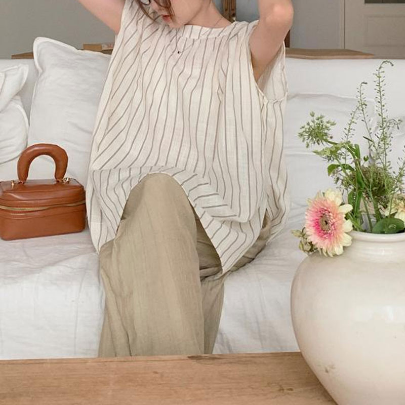 Casual  Striped Blouse Women's - đánh giá và giá Summer Clothing Drop